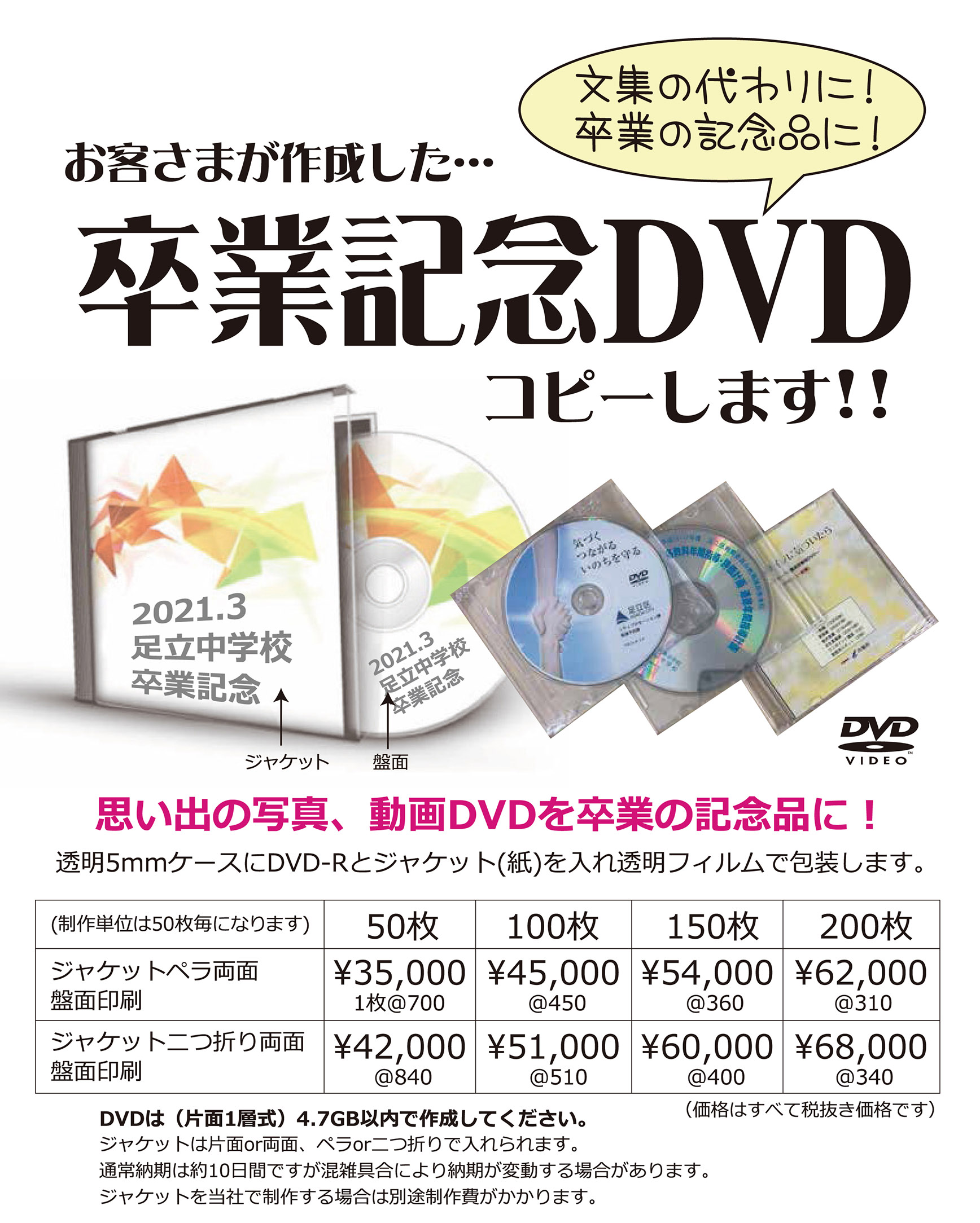 dvd 作成 都内